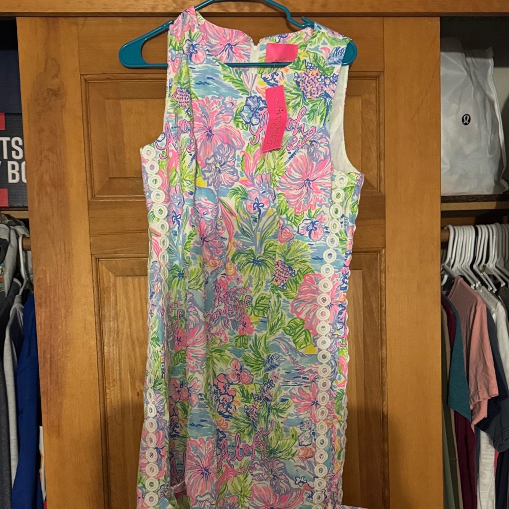Aloha Lily Pulitzer shift dress band new